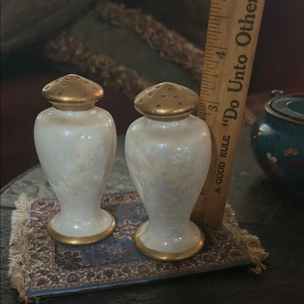 Vintage Lusterware Pearlescent Salt and Pepper Shakers